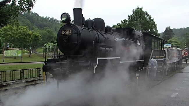 タウシュベツ橋から富良野観光をした後の３日目、三笠の鉄道村へ向かい、札幌へ入りました。