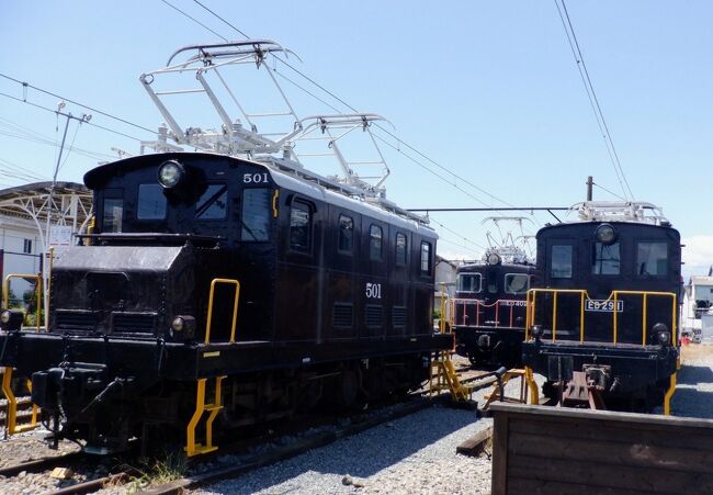 岳南富士岡で降りて「がくなん機関車ひろば」を見学しました。