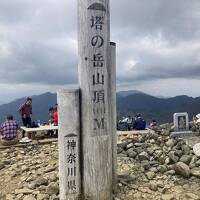 丹沢　塔ノ岳（1491ｍ）→金冷シ→大丸→鍋割山(1272m)を登る。