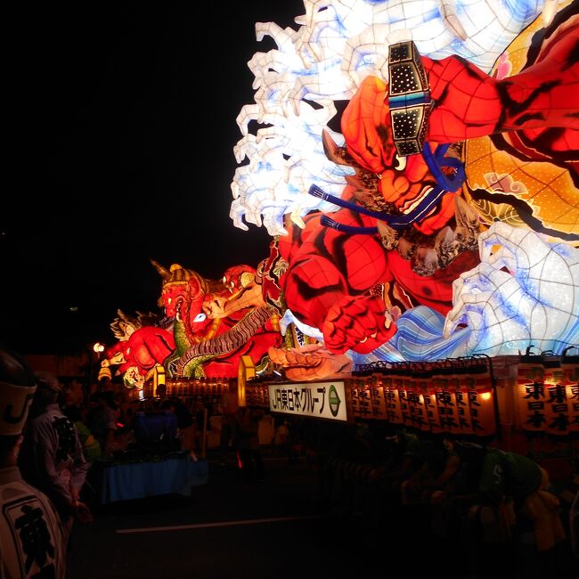 ⑫2023年　東北　夏祭り9連続　青森ねぶた　弘前ねぷた　五所川原の立佞武多　秋田の竿灯と能 代　八戸の三社大祭、相馬、仙台すずめ踊り　七夕