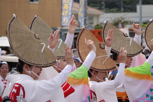 朝6時頃ネットを見ていたところ、静岡の裾野で阿波おどり祭りがあるようで、実際に阿波踊りを見たことがないので見に行ってみた。　裾野駅は小さい駅ですが、ロータリーがありそこを会場として行っていて多くの人が集まっていました。　　小さな祭りでしたが熱気がありました。