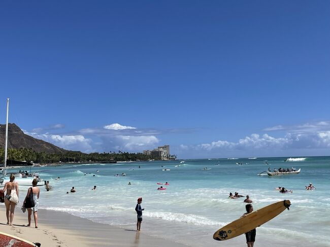 やっと行けた、4年ぶりのハワイです。<br />海・山・観光しつつ、のんびりする日もありで、久々のハワイを楽しみます。
