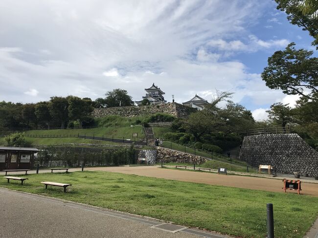 徳川家康ゆかりの城。<br />江戸時代に入ってからも歴代城主の多くが後に幕府の重要ポストに登用されたことから、「出世城」と呼ばれる。<br /><br />遺構は見事な野面積みの石垣が本丸曲輪を取り囲む。