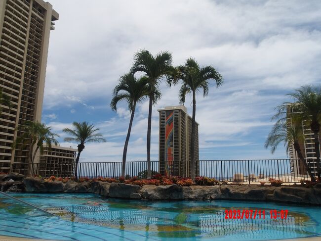 ｛ハワイ｝ヒルトン・カリアタワースイート　シェアオーナー専用部屋の 大人用プール