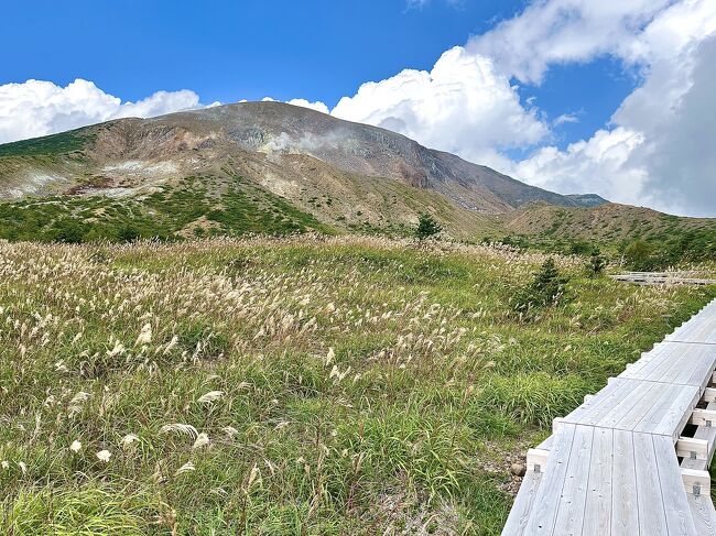 福島横断の旅③！　磐梯小富士に登って、硫黄泉を堪能し、果物食べちゃう楽しいバスツアー♪
