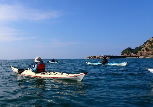 庄内空港に到着して加茂水族館など見学後、鶴岡に到着。翌日は羽越本線で日本海沿岸を通って新潟へ行こう。とルートは決めたけれど何をしよう。<br />新潟市内は一度観光したし、途中の駅もあまり観光地ないし、どうしようかなあ・・と悩みながら羽越本線沿線をグーグルマップを拡大して見ていると、海の中に名所マーク「笹川流れ」とあります。調べてみると「笹川流れ」というのは川でなく海の景勝地のようです。「笹川流れ遊覧船乗場」発見。さらに拡大すると「笹川流れカヤックセンター」発見。<br /><br />カヤックいいなあ・・でも一昨年小笠原でカヤックやった後、肩がすごく痛くて上がらなくなったので引退（2回目で引退！笑）を決めたはず。・・でも駅から徒歩でカヤックできる場所なんてめったにないし‥とにかくHPを見に行くとこの日、カヤックツアーあります。悩んだ末、申し込んでしまいました。