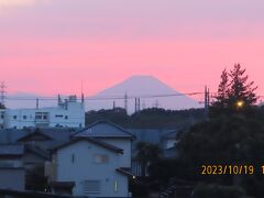 美しかった夕焼け富士