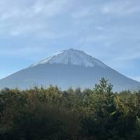 初秋の河口湖、富士山