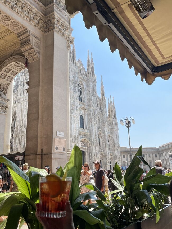 いよいよ、イタリア観光の最終日。「最後の晩餐」の見学、ガレリア入口にある、「カンパリ　イン　ガレッリア」で最後のカンパリを楽しみました。サン・サティア教会では、だまし絵的フレスコ画も見ました。<br />ディナーは、ホテルのメインダイニングでミラノ風カツレツを堪能しました。<br />10日間のイタリア旅行もいよいよ、フィナ―レです。