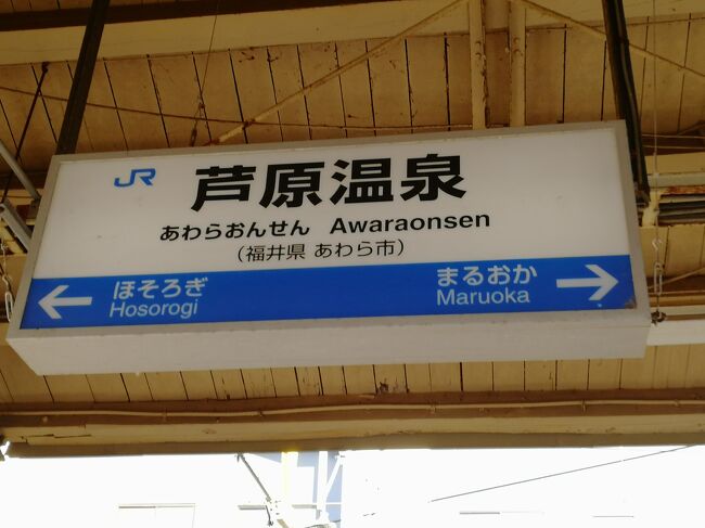 北陸観光フリーきっぷで3月で移管となるJR西日本の北陸本線の特急停車駅を主に訪問、新幹線駅も新設される芦原温泉駅を訪問しました。