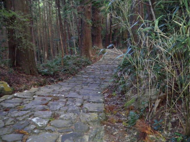 紀伊田辺から熊野三山と熊野古道歩き<br />以前から行きたい場所だったのでＫＮＴのツアーに思い切って1人参加してきました。<br />インバウンドと重なり海外からたくさんの観光客が。天気にも恵まれ充実した旅行でした。<br />