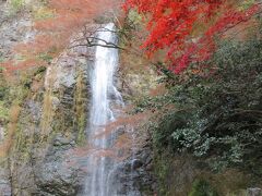 箕面の大滝と紅葉