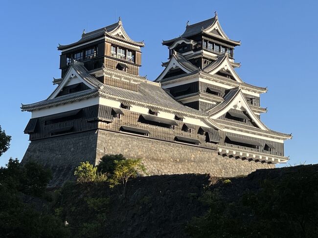 ANAマイルで行く熊本横断旅行（黒川温泉－熊本城－天草）２泊３日の旅　（２）黒川から天草への移動。途中で熊本城観光（2023年11月）