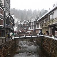 冬の東北、樹氷と銀山温泉