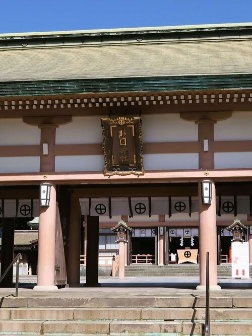 鹿児島-6 照国神社 御祭神-島津斉彬 ☆城山の麓・斉鶴/保存樹
