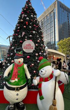 ⑫マダムの暮らすように旅する福岡+大分　12月編　４日目の２　 天神ランチと散歩（しんぱち食堂・観光案内所・デパート・地下街・市役所前広場）