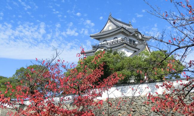 良い天気になったので、大阪府岸和田市にある大威徳寺（だいいとくじ）の紅葉を見に行くことにしました。また、岸和田城の二の丸広場で、「岸和田城とむらさめ」という、和菓子の「村雨」のイベントがあるのを知り、そちらにも行くことにしました。