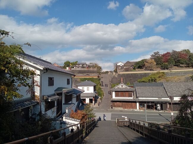 秋深まる11月下旬、大分県を中心に熊本県の阿蘇、宮崎県の高千穂峡まで足を延ばして紅葉と大自然、寺社、そして温泉を廻りました。<br />紅葉はエリアによってピーク状態と落葉と様々でしたが、全体的には事前情報で予想していたよりは紅葉が多く残っていて、実に美しい光景でした。そして紅葉以外にも壮大で美しい山々、渓谷や高原はと紅葉のコラボはまさに別世界のような美しい絶景でした！また寺社や城跡、城下町の歴史文化、そして他の地方ではあまりお目に架かれない種類の温泉巡りなども楽しむことができました。<br /><br />-----------------------------------------------------------------------------<br />スケジュール<br /><br />　11月22日　羽田空港－大分空港－（レンタカー）大分空港付近　<br />　　　　　　[大分空港付近泊]<br />　11月23日　大分空港付近－国東半島沿岸－宇佐神宮－青の洞門・競秀峰<br />　　　　　　－御霊もみじー一目八景　[深耶馬渓泊]　<br />　11月24日　一目八景－渓石園－九酔渓－九重夢大吊り橋－長者原－<br />　　　　　　大観峰－阿蘇火口展望所－ 草千里ヶ浜－高千穂［高千穂泊］<br />　11月25日　高千穂－高千穂峡－国見ケ丘－阿蘇くじゅう高原－狭霧台－<br />　　　　　　由布院ー別府　[別府泊]　<br />★11月26日  別府－明礬温泉－杵築－両子寺－大分空港－羽田空港