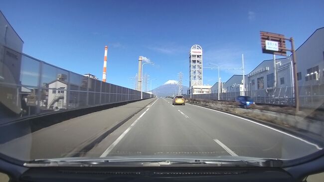 島田市へ 2023.12.07 =3.復路(時々見える富士山を見ながら…)=