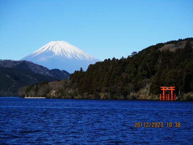 　2023年・今年の締めくくりに、安近短の箱根に行きました。今年の箱根は何度めかな・・。伊東園の宿泊料金は安いし、交通費もあまり掛からないし、天気も良いので不良GSは出かけます。道中「神奈川県立 地球博物館」に久しぶりに立ち寄りました。「岳温泉」で採取したキノコの鑑定（確認）をしていただくことお願いしました。学芸員で博士の菌類の先生です。「クリタケ」に間違いありませんでした。大量でしたので冷凍してお正月から食します。