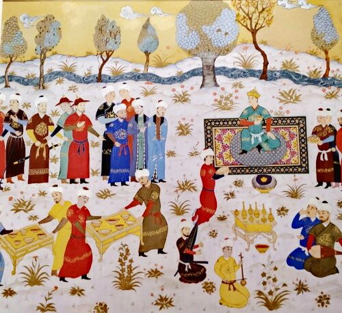 絵画　ウズベキスタン Uzbekistan モスクワへのまわり道⑦帰路 タシケント アムール