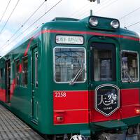 南海電車の観光電車「天空」と「めでたいでんしゃ」