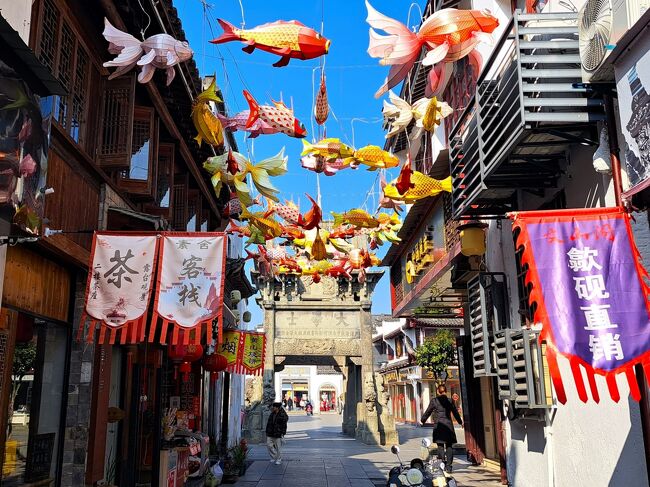 新型コロナが終息し、2023年春に再開した中国の旅。<br />2023年5月の北京→香港→深圳、8月の厦門に続き、今回は正式に観光ビザを取得し、浙江省の杭州と寧波、安徽省黄山県を実質3日間で駆け足で旅をしました。<br />本当は雲南省の麗江とシャングリラを訪ねる予定だったけど、能登半島地震があって旅行期間を短縮。ANA特典航空券だったので雲南はキャンセルし、首都航空が安かったので新たに購入し、杭州を拠点に日本から「近場」で旅を楽しんできました!<br /><br />【2024年】<br />1月5日<br />大阪・関西国際空港→杭州蕭山国際空港(首都航空)<br />1月6日<br />杭州東駅→徽州古城→杭州東駅(高鉄)<br />1月7日<br />杭州東駅→寧波→杭州東駅(高鉄)<br />1月8日<br />杭州蕭山国際空港→大阪・関西国際空港(首都航空)<br /><br />前編は杭州到着と、杭州から徽州古城日帰り!