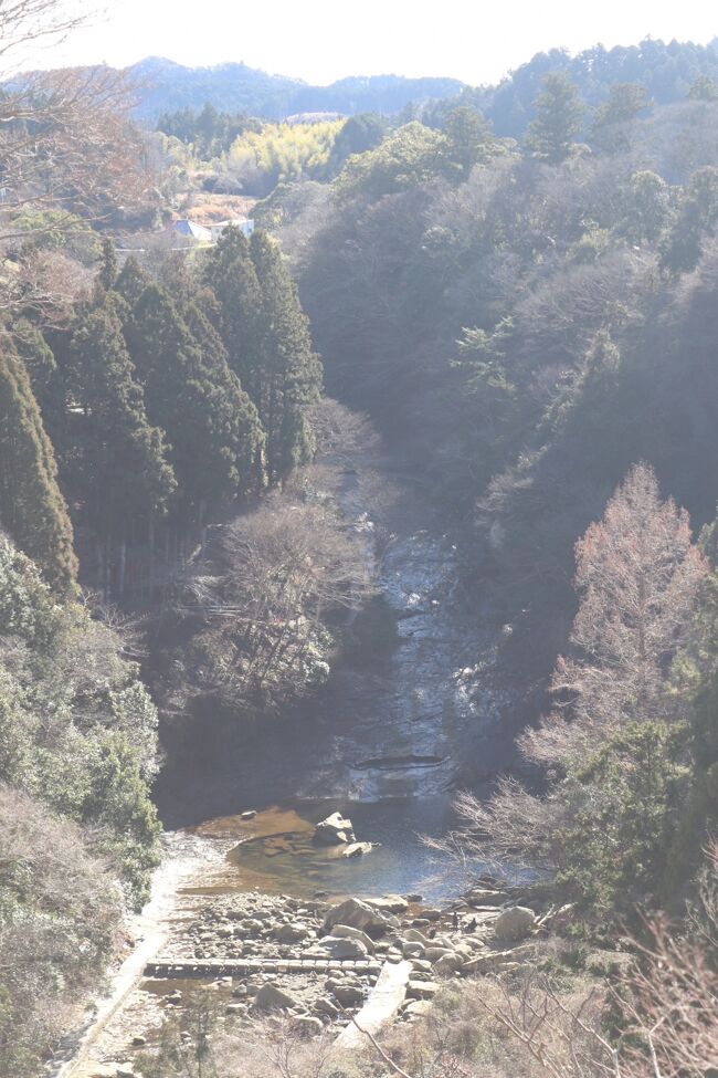 サンキュー千葉ふりーきっぷで養老渓谷をサイクリング。列車の乗り継ぎ時間の３時間程度でしたが、十分回ることができました。