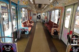 ピンクのくまモン電車は昔の日比谷線・黄色は銀座線！【18きっぷ親子旅その３の２】
