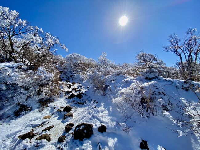 鹿児島県霧島市の我が家から眺めると、韓国岳の雪はほとんど無くなったように見えましたが、登山道には思ったより残雪があり、霧氷もわりと残ってました。<br /><br />頂上では風もあまりなく視界が良好で、志布志湾や宮崎のシーガイヤ方面まで良い風景が見られました。<br /><br />南国での雪山登山というのは珍しいので毎年楽しみにしています。霧島市に引っ越してから毎年1回登り、今回で3回目でした。<br /><br />しかし、いまだに登山でマスクを着けている人がいるのはどうなんでしょうか。身体に悪いと思いますけどね。花粉症なら仕方ないけど。<br /><br />動画は15分<br />https://youtu.be/Ziyzz_HDPbo?si=KhUX9zvhKmRBdH2u