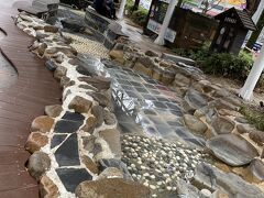 儒城温泉で足湯体験　