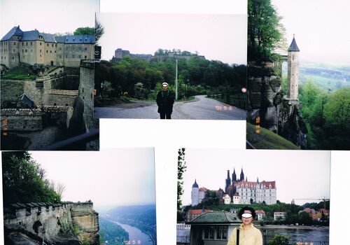 ビンテージドイツドレスデン Antique German Germany pre WW1 signed Porcelain Lidded Beer Stein