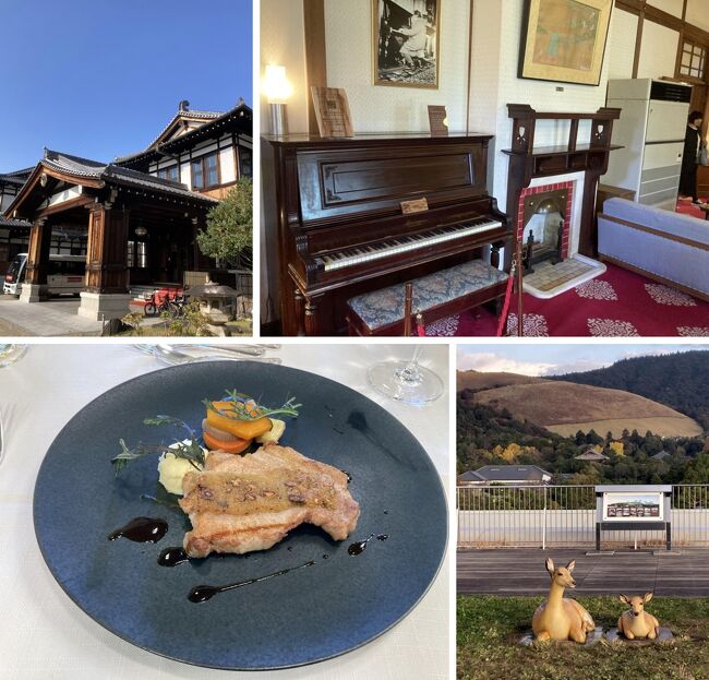 結婚41年目に突入の旅、Ver.3は奈良ホテルでアインシュタイン博士のピアノ等、老舗ホテルの内部見学と、メインダイニング「三笠」のランチに、軽く「ならまち」界隈の街歩き編です。<br /><br />奈良ホテルには、2018年7月3日に奈良県文化会館 国際ホールで行われた、小椋 佳さんの歌談の会に来た際に、喫茶の利用はあるのですが、その時は備忘録をアップする前に、写真等を保存していたHDがクラッシュしてデーターが消滅してしまい、奈良ホテルの画像も全て消えてしまいました。<br /><br />今回、結婚40周年にと奈良ホテルのランチを、奥様に提案していたのですが、予約が取れず諦めて和食レストランでと考えていたのですが、キャンセルがあったようで、今回訪れることが出来ました。<br /><br />ランチといえ、奈良ホテル創業以来100年続く伝統のフランス料理を提供されているメインダイニングルームで、85席もある大きなレストランですが、なかなか予約できないという人気のレストランという事で、一寸緊張してしまった庶民の私ですが、奥様と楽しい時間を過ごすことが出来ました。<br /><br />金婚式を目指して、これからも二人三脚で生き抜いていこう、と思います。<br /><br />Ver.1　針T･R･S、室生寺・龍穴神社↓<br />https://4travel.jp/travelogue/11887542<br />Ver.2　メナード青山リゾート↓<br />https://4travel.jp/travelogue/11887692