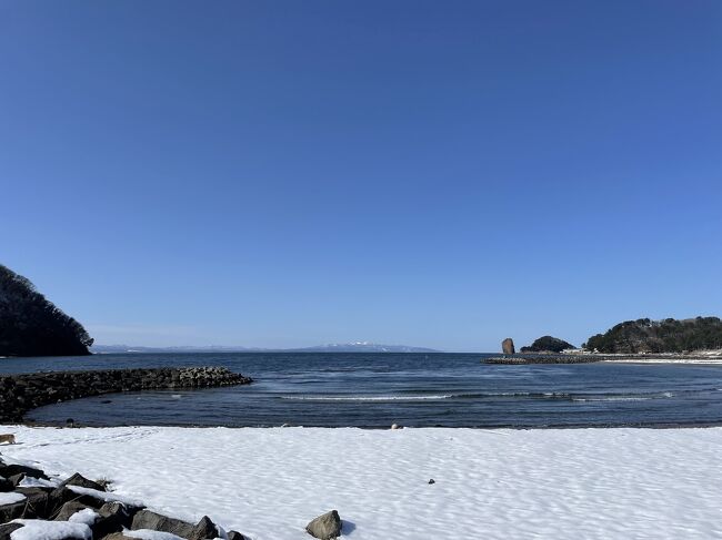 東京発の新幹線はやぶさで、<br />青森→浅虫温泉→八戸→盛岡<br />を1人で日帰り旅行してきました！<br />雪の海がとてもキレイでした。