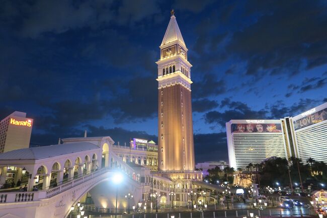 夕方ラスベガスに到着してからは、Ｓちゃんと夜のラスベガスに繰り出します。<br />夕食は20時半にレストランを予約しているので、それまでどれだけ散策できるかな。<br /><br /><br />画像は「The Venetian Las Vegas」からの景色。