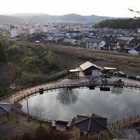 丸池公園で咲き始めの桜を観て湧水を飲み、食楽々で鳥刺し定食を食べて、ホテル京セラ本館に宿泊