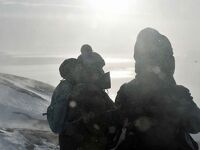 西グリーンランド・氷河とオーロラ旅　　2024.3.6～14  ５日目　極寒ハイキング編