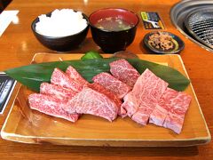 肉の匠屋で飛騨牛三種盛りランチを頂いた後高山街散策