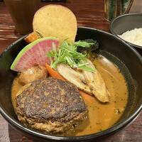 スープカレーとソフトクリーム in 北海道