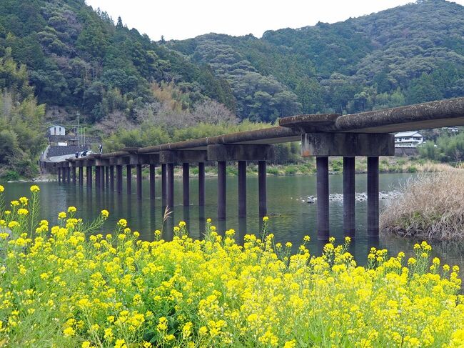 ３月は、フェリーを使って東京から徳島に渡り、高知へ。のんびりと楽しんできました。とにかくカツオと沈下橋（笑）<br /><br />◇２日目（日）<br />・高知城<br />・日曜市<br />・桂浜公園<br />・名越屋沈下橋<br />・ラーメン自由軒<br />・にこ淵<br />・中津渓谷県立自然公園<br />--------------------　ココまで<br />・そうだ山温泉 和（泊）
