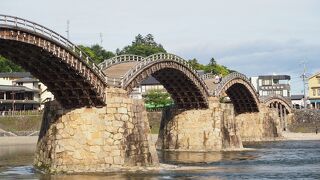 錦帯橋と錦川鉄道鉄印旅(1) 錦帯橋と岩国城