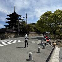 神戸・京都・奈良・大阪３日で８万５千歩【その32】ランチスポットを探しながら、"奈良ホテル" に移動。"興福寺五重の塔" と "人力車夫"！