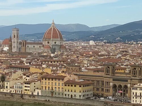フィレンツェ　街並み フィレンツェイタリアフィレンツェの街並みを一望できます