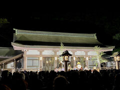 照國神社にて中秋の名月「観月祭」雅楽・神舞・神楽舞と月見団子