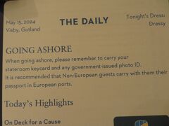 27泊 N Statendam★16★Wedn, May 15 Visby, Sweden