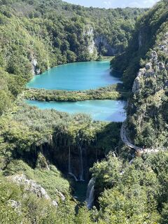 快晴のプリトヴィツェ湖群国立公園ハイキング１回目/クロアチア・ギリシャ３週間の旅:その1.