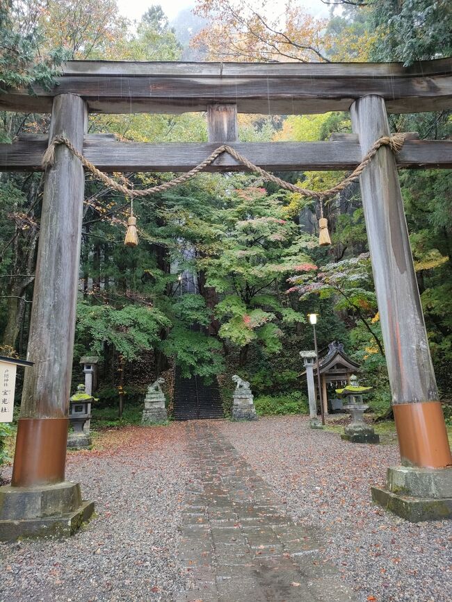 平日の金曜と三連休初日の土曜で一泊旅行。紅葉には少し早く、2日目はあいにくの雨でしたが、行って良かったです。