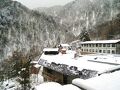 雪の白骨温泉