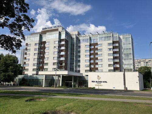 バルト三国ラトヴィアでリガ旧市街とはダウガヴァ川を隔てた対岸