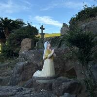 お嬢と行く南九州3泊4日【その33】天草での朝ごはんの前に、下田温泉からドライブ。"大江教会" は、可愛いらしい教会だった！